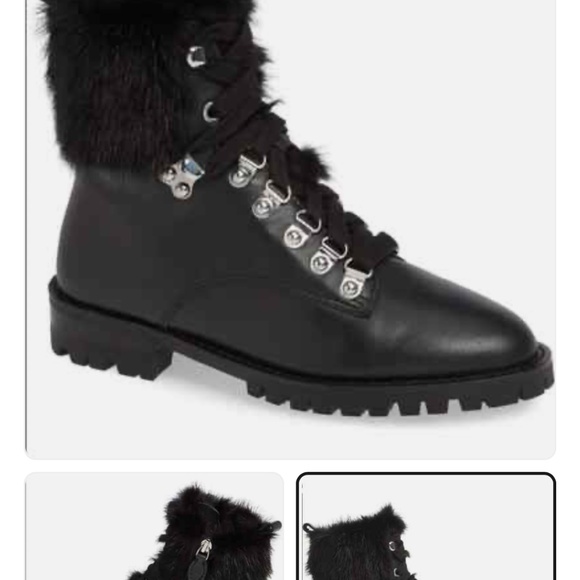 NEW Rebecca Minkoff Jaylin Fur Boots Leather - Picture 1 of 6